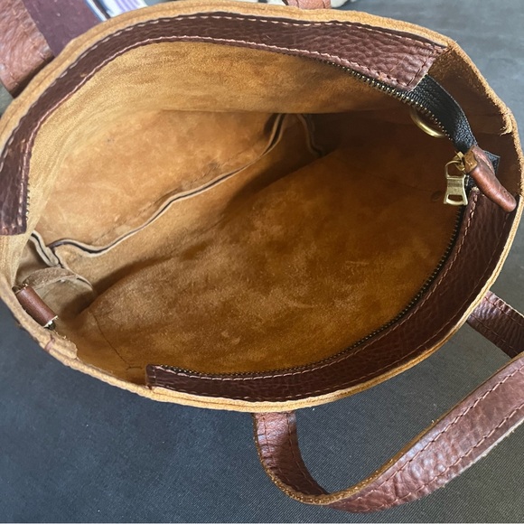 Portland Leather Mini Crossbody- Cinnamon Bear - Nutmeg - Picture 7 of 9